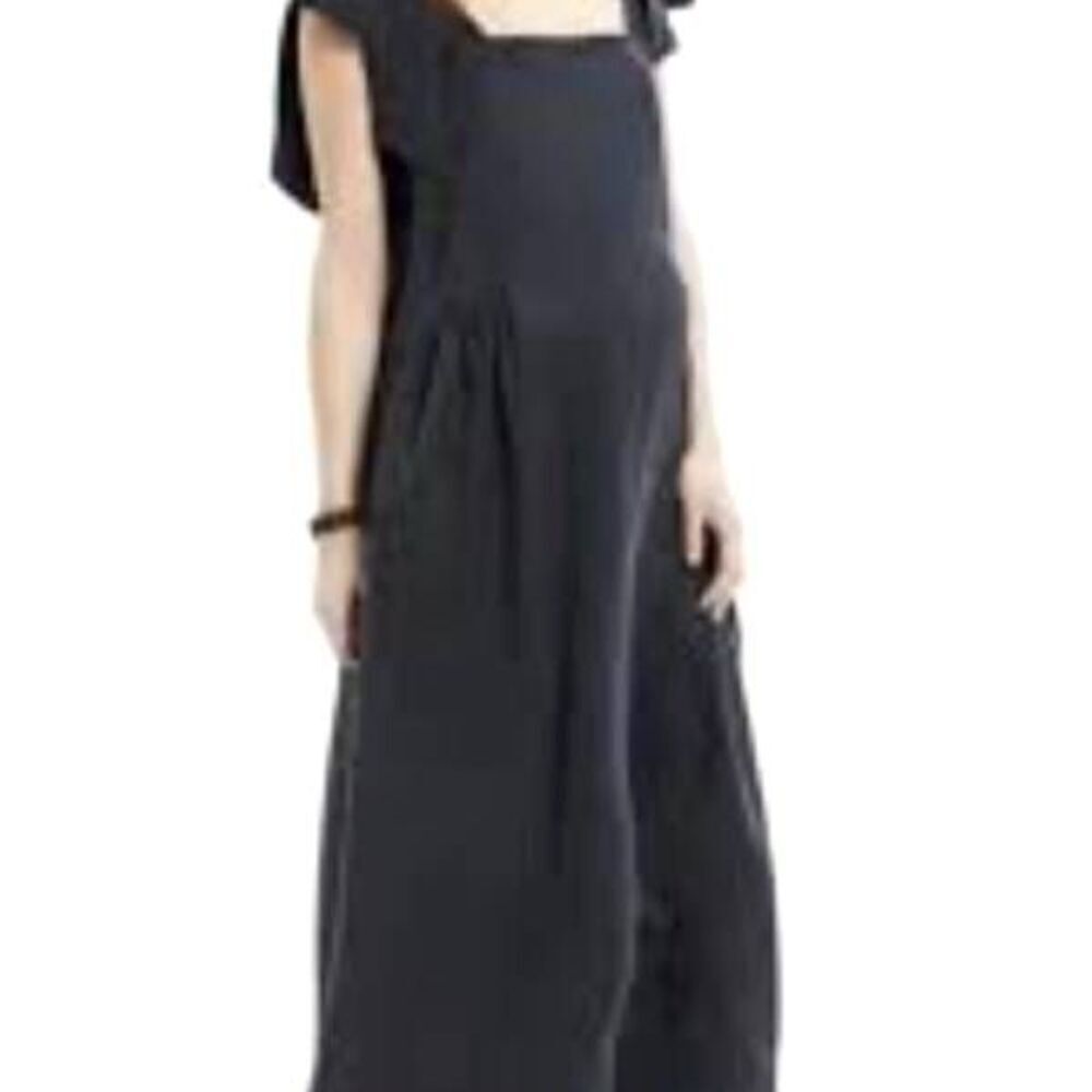 HATCH Kate black bow tie shoulder dress sz 0 (US XS)